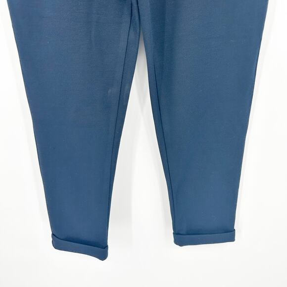 Zara Womens Casual Lounge Work Knit Career Cuffed Hem‎ Sweat Pants Size M Navy - Picture 3 of 9